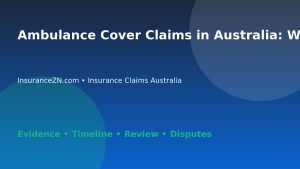 Ambulance Cover Claims in Australia: What to Check - Australian insurance claims guide