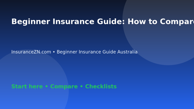 Beginner Insurance Guide: How to Compare Insurance Quotes Like-for-Like - Australian insurance guide