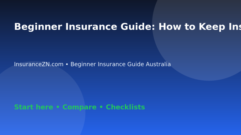 Beginner Insurance Guide: How to Keep Insurance Documents Organised - Australian insurance guide