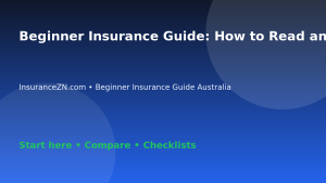 Beginner Insurance Guide: How to Read an Insurance Policy Before Buying - Australian insurance guide