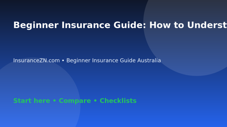 Beginner Insurance Guide: How to Understand Insurance Cover Limits - Australian insurance guide