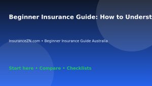Beginner Insurance Guide: How to Understand Insurance Excess for Beginners - Australian insurance guide