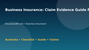 Business Insurance: Claim Evidence Guide for Australian Readers 2026 - InsuranceZN Australian insurance guide