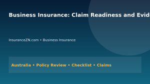 Business Insurance: Claim Readiness and Evidence Strategy for Australians 2026 - InsuranceZN Australian insurance guide