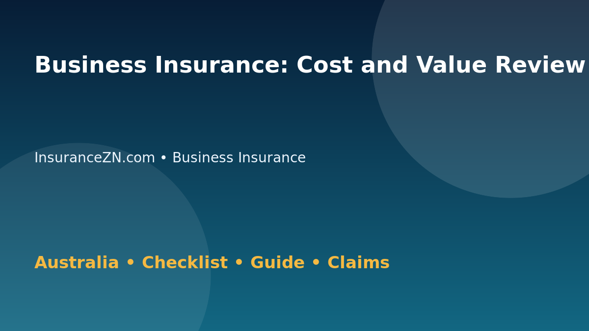 Business Insurance: Cost and Value Review for Australian Readers 2026 - InsuranceZN Australian insurance guide