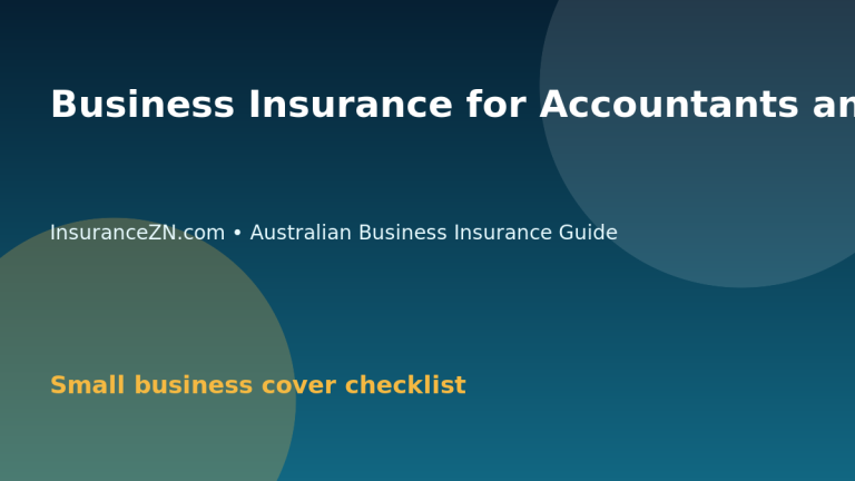 Business Insurance for Accountants and Bookkeepers in Australia - Australian business insurance guide