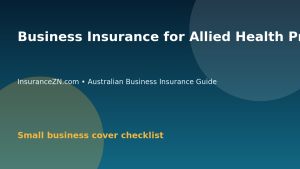 Business Insurance for Allied Health Providers in Australia - Australian business insurance guide
