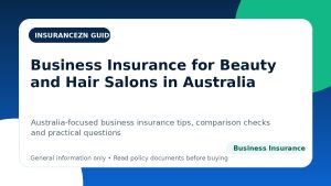 Business Insurance for Beauty and Hair Salons in Australia - Australian business insurance guide