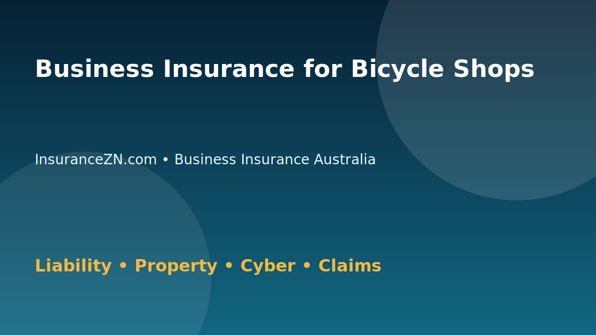 Business Insurance for Bicycle Shops - Australian insurance guide