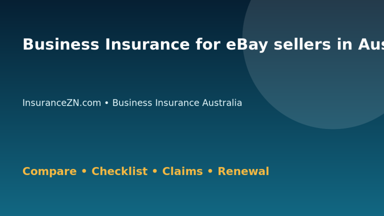 Business Insurance for eBay sellers in Australia - Australian insurance guide