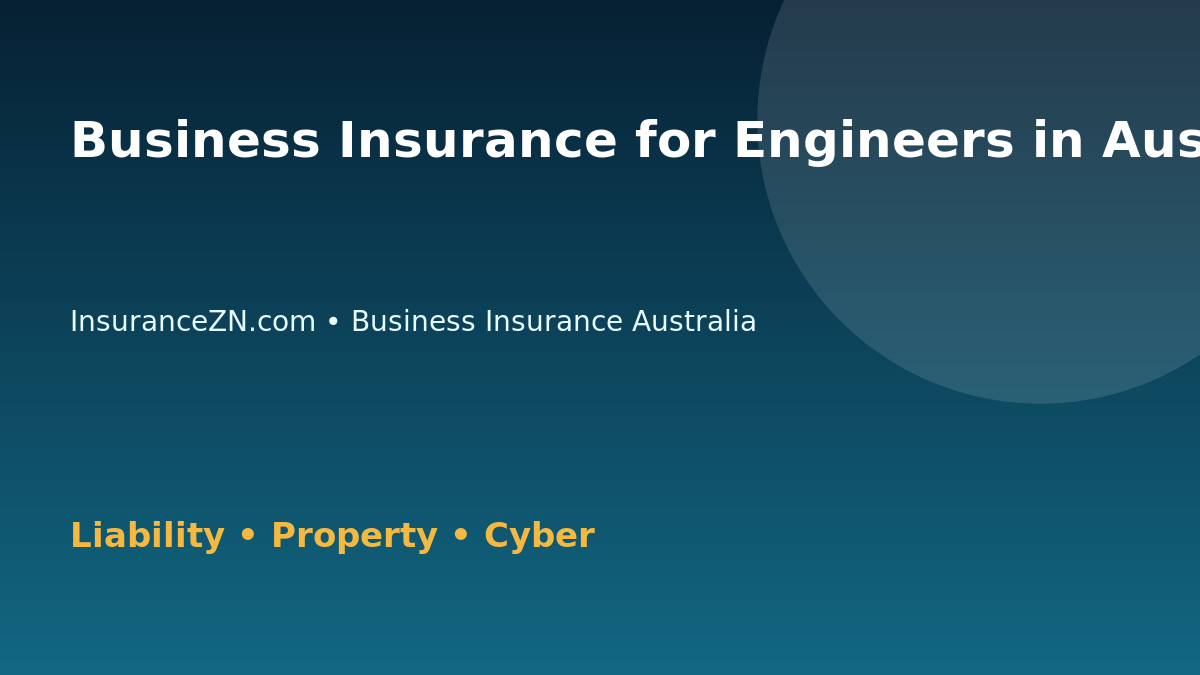 Business Insurance for Engineers in Australia - Australian insurance guide