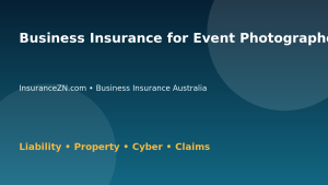 Business Insurance for Event Photographers - Australian insurance guide