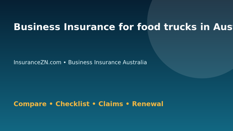 Business Insurance for food trucks in Australia - Australian insurance guide