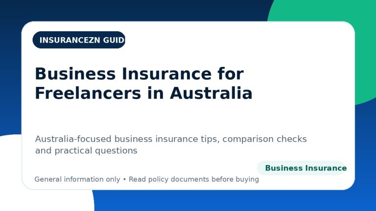 Business Insurance for Freelancers in Australia - Australian business insurance guide