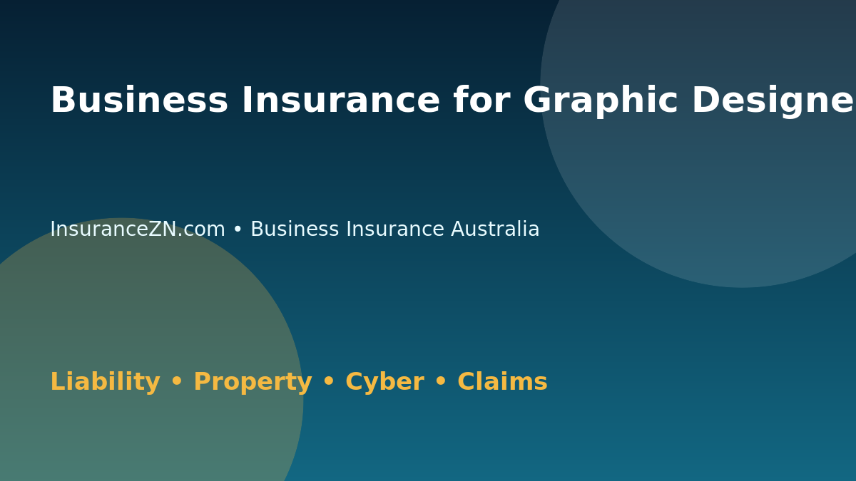 Business Insurance for Graphic Designers in Australia - Australian business insurance guide