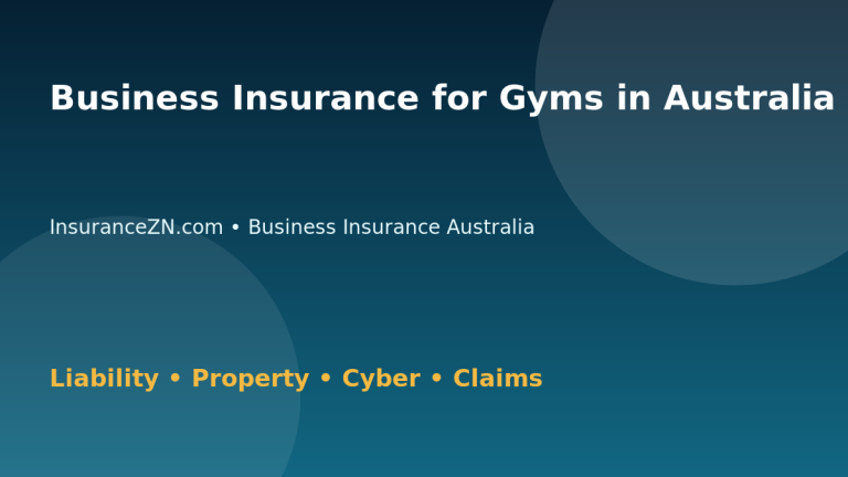 Business Insurance for Gyms in Australia - Australian insurance guide