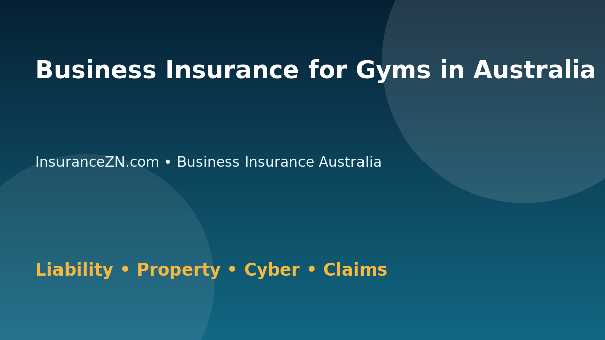 Business Insurance for Gyms in Australia - Australian insurance guide