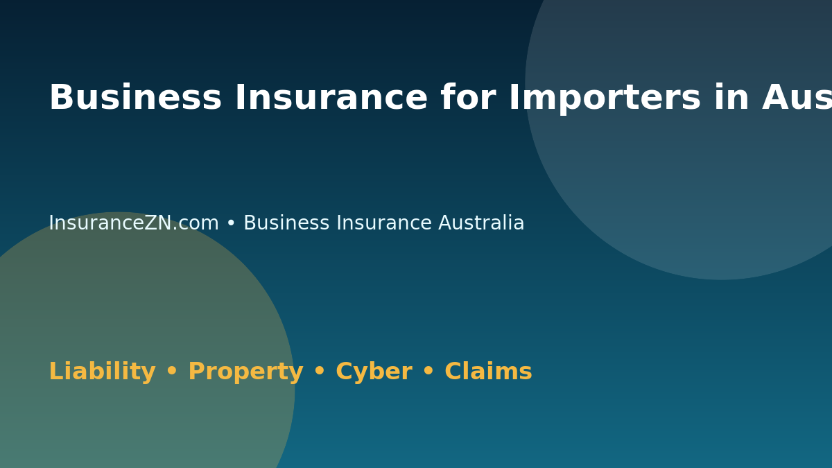 Business Insurance for Importers in Australia - Australian business insurance guide