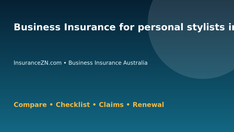 Business Insurance for personal stylists in Australia - Australian insurance guide