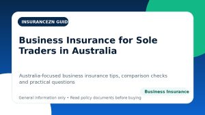 Business Insurance for Sole Traders in Australia - Australian business insurance guide