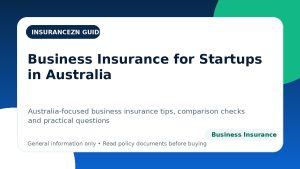 Business Insurance for Startups in Australia - Australian business insurance guide