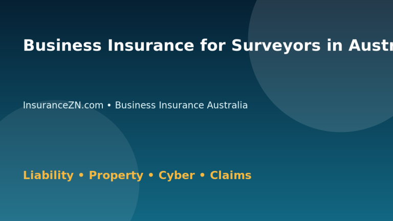 Business Insurance for Surveyors in Australia - Australian insurance guide