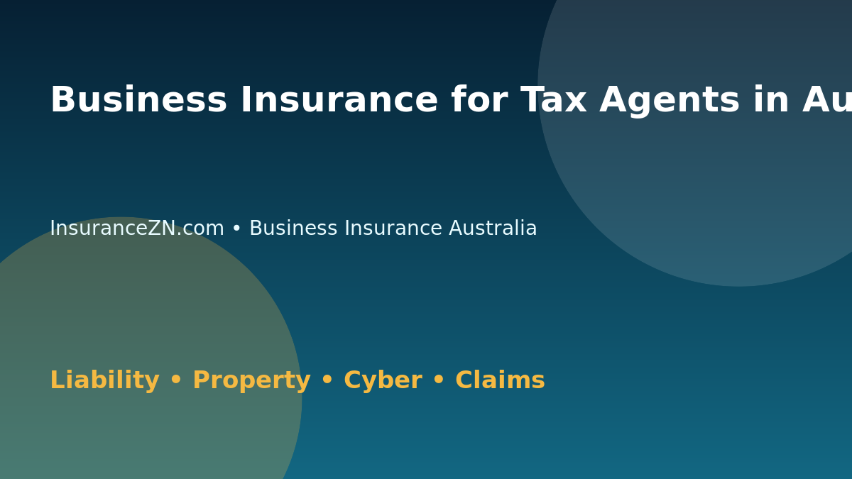 Business Insurance for Tax Agents in Australia - Australian business insurance guide