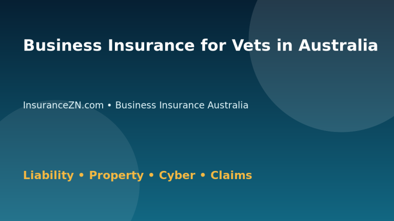 Business Insurance for Vets in Australia - Australian insurance guide