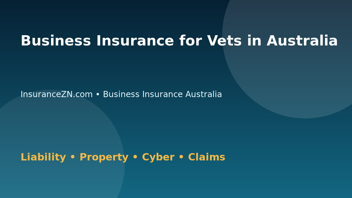 Business Insurance for Vets in Australia - Australian insurance guide