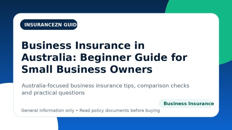 Business Insurance in Australia: Beginner Guide for Small Business Owners - Australian business insurance guide