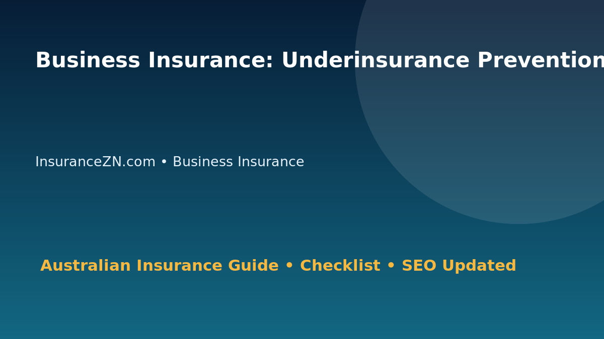 Business Insurance: Underinsurance Prevention Checklist for Australian Readers 2026 featured image