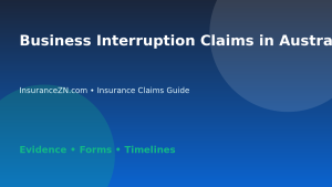 Business Interruption Claims in Australia: Evidence Basics - Australian insurance claims guide