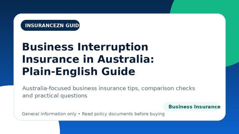 Business Interruption Insurance in Australia: Plain-English Guide - Australian business insurance guide