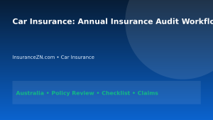 Car Insurance: Annual Insurance Audit Workflow for Australians 2026 - InsuranceZN Australian insurance guide