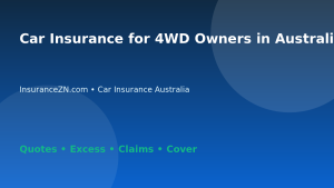 Car Insurance for 4WD Owners in Australia - Australian insurance guide