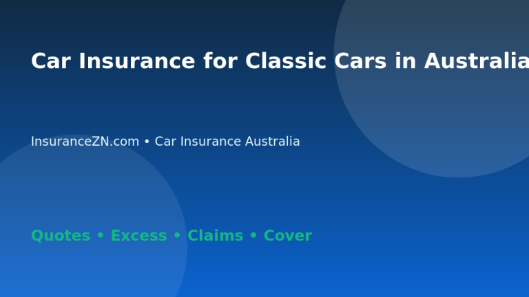 Car Insurance for Classic Cars in Australia - Australian insurance guide
