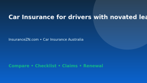 Car Insurance for drivers with novated leases in Australia - Australian insurance guide