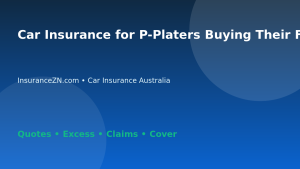 Car Insurance for P-Platers Buying Their First Car - Australian insurance guide
