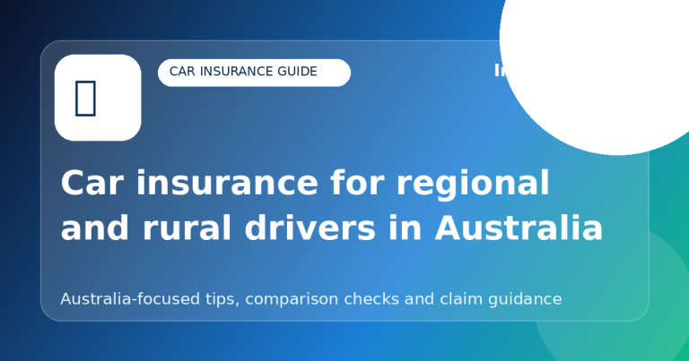 Car insurance for regional and rural drivers in Australia - Car insurance guide for Australian drivers