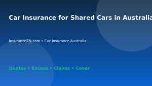 Car Insurance for Shared Cars in Australia - Australian insurance guide