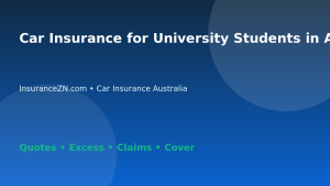 Car Insurance for University Students in Australia - Australian insurance guide