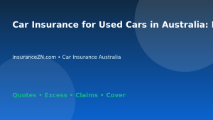 Car Insurance for Used Cars in Australia: Buyer Checklist - Australian insurance guide