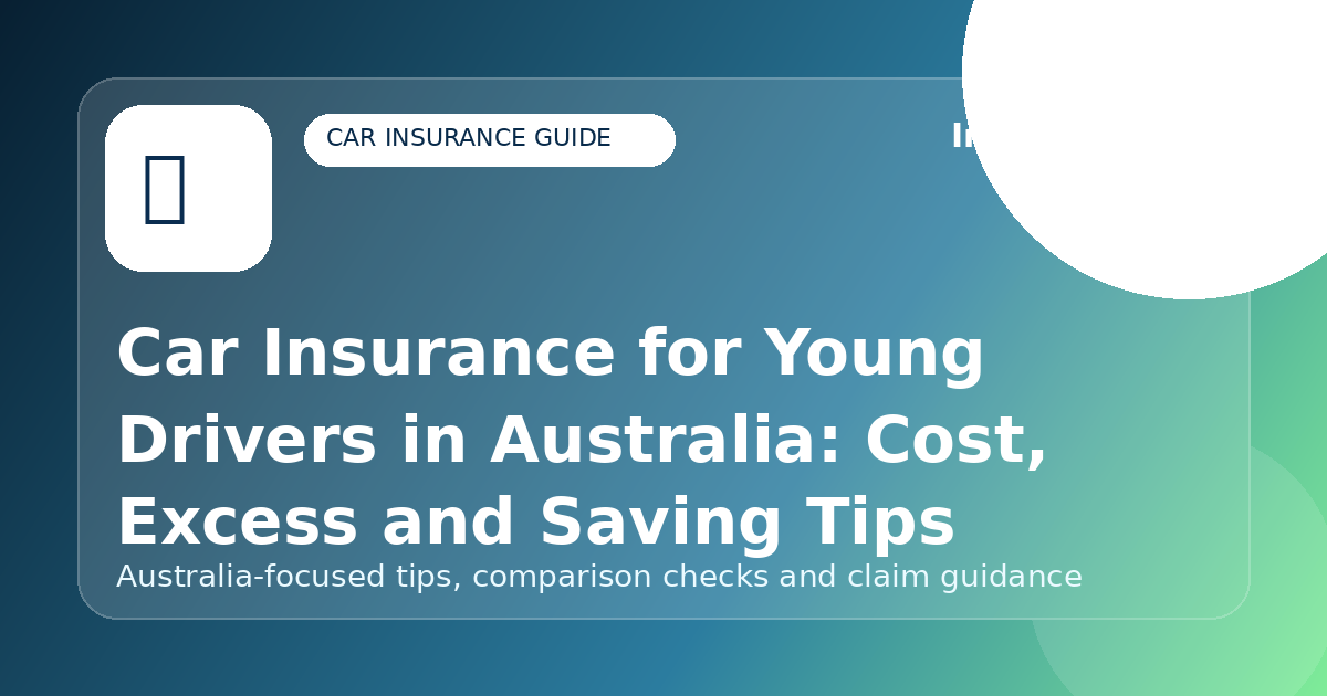 Car Insurance for Young Drivers in Australia: Cost, Excess and Saving Tips - Car insurance guide for Australian drivers