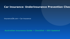 Car Insurance: Underinsurance Prevention Checklist for Australian Readers 2026 featured image