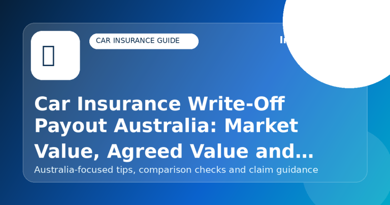 Car Insurance Write-Off Payout Australia: Market Value, Agreed Value and Finance - Car insurance guide for Australian drivers