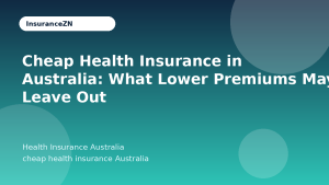 Cheap Health Insurance in Australia: What Lower Premiums May Leave Out - Health Insurance Australia guide