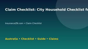Claim Checklist: City Household Checklist for Australian Readers 2026 - InsuranceZN guide