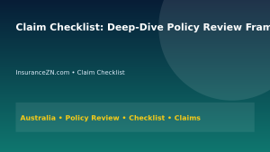 Claim Checklist: Deep-Dive Policy Review Framework for Australians 2026 - InsuranceZN Australian insurance guide