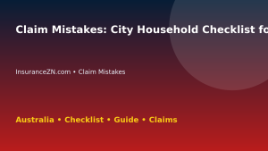 Claim Mistakes: City Household Checklist for Australian Readers 2026 - InsuranceZN guide