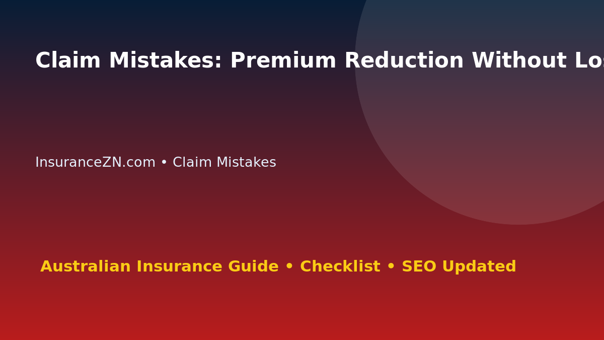Claim Mistakes: Premium Reduction Without Losing Value for Australian Readers 2026 featured image